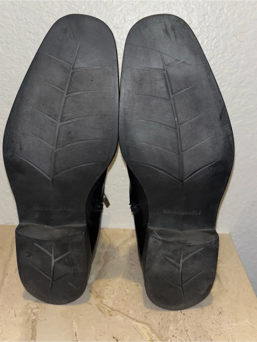 Bruno MAGLI Men’s Raspino Zip Up Boot - Black Leather Size 7.5 M EUC M01575